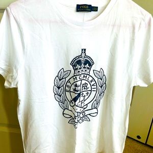 White Polo T-shirt , size L. NWOT.  Perfect summer tee